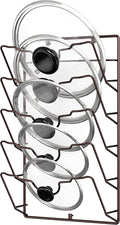 Simple Houseware Wall Door Mounted Pot Lid Rack Organizer, Bronze Finish by SimpleHouseware