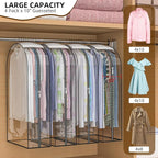 Clear Garment Bags for Hanging Clothes, 4-Pack, 50" - Image 3
