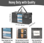 VENO Moving Bags, Wide Open Top, Clear Window, Gray, 8 Pack - Image 4