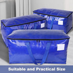 StorageRight Moving Bags, Moving Boxes, 93L 8-Pack Sotrage Bags Totes, Blue - Image 5
