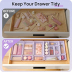 Vtopmart 25 Pack Plastic Drawer Organizers with Non-slip Rubber Pads - Image 3