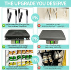 Shoe Rack for Door, Over Door Shoe Organizer for Closet - Image 6