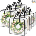 93L Wreath Storage Container, Large Clear Christmas Storage Bags, 6 Pack by Unknown