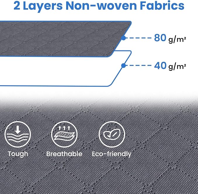 Fab totes 3 Pack Storage Bags for Clothes Blanket Storage Bins with Lids | Foldable Closet Organizers with Zippers,Window and Handles,Fabric Storage Bins for Sweater,Comforter,Bedding,Dorm essentials - Image 6