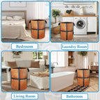 Basketball Large Storage Basket Collapsible Laundry Basket Oxford Storage Bin for Toy Bins Gift Baskets Bedroom Clothes Hamper 16" X 20.8" - Image 6