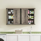 ChooChoo Bathroom Wall Cabinet with 2 Doors, Over The Toilet, Farmhouse - Image 6