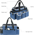 Cleaning Caddy,Cleaning Bag for Housekeepers,Cleaning Supplies Organizer with Handle,Blue - Image 3