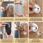 TAILI Hanging Vacuum Storage Bags for Clothes,4 Combo with Pump | Vacuum Seal Bags for Clothing Travel, Electric Pump, Winter Clothes Storage Closet Organizers, Coats, Suits and Jackets - Image 9