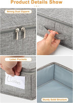 punemi 4 in High Sturdy Low Profile Under Bed Storage, 2 Pack, Grey - Image 6