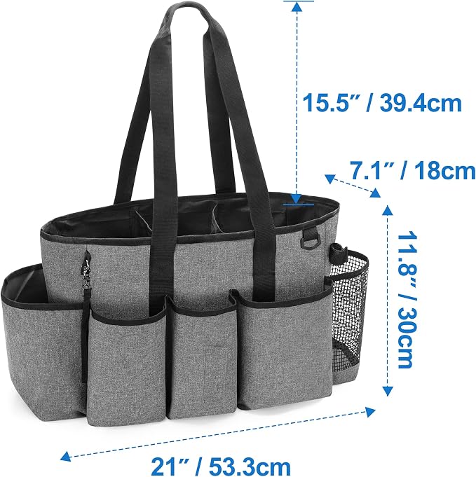 LoDrid Professional Cleaning Tote Caddy for Cleaning Supply, Gray - Image 7