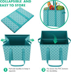 Reusable Grocery Bags 6 Pack, Foldable & Water Resistant Shopping Bags - Image 5