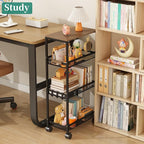4-Tier Slim Utility Rolling Laundry Cart with Wheels, Easy to Assemble - Image 7