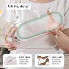 Shoe Slot Organizer，Adjustable Slot Organizer for Pairs of Shoes, Space Saver, Double Deck Riser Rack, Double-Layer Design for Shoe Slots Organizer for Closet. (10, Clear) - Image 5