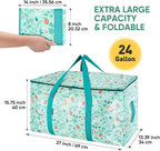 BALEINE 2-Pack Oversized Moving Bags with Reinforced Handles, Heavy-Duty Storage Tote for Clothes, Moving Supplies (Spring Stroll, 2-Pack) - Image 2