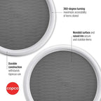 Copco Lazy Susan Turntable Organizer Set of 2, 9 Inch Rotating Cabinet and Pantry Storage, Nonslip Surface with Outer Rim, Wipe Clean - Image 3