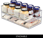 iDesign Stackable Clear Plastic Extra Long Pantry Organizers, 4-Pack - Image 5