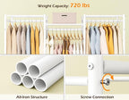 HOMIDEC Wardrobe Closet, 4 Hanging Spaces Portable Clothes Rack - Image 5
