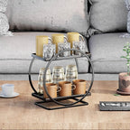 Bathroom Counter Organizer, 2-Tier Black Perfume Organizer Dresser - Image 8
