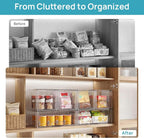 Vtopmart Clear Stackable Storage Drawers, 6 Pack Large Organizer Set - Image 6