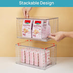 Vtopmart 4 Pack Stackable Clear Pantry Storage Drawers, Large - Image 3