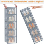 SIMPDIY XL Clear Shoe Storage Boxes, Stackable Shoe Organizer for Closet - Image 6