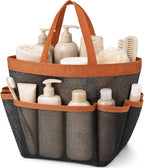 Mesh Shower Caddy for College Dorm Essentials, Large 9-Pocket Shower Basket by Yeendibo