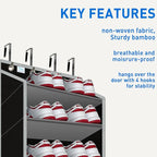 10 Tiers Shoe Organizer for Closet, 20 to 30 Pairs Shoe Rack Door - Image 8