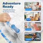 HOUSE DAY 10 Jumbo Vacuum Storage Bags with Pump,Space Saving Vacuum Seal Bags For Clothing Travel, Vacuum Storage Bags For Clothes, Comforters, Blankets, Pillows, Bedding, Moving, Travel, Hand Pump - Image 7
