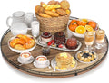 24 Inch Lazy Susan Turntable, Heavy Duty Acacia Wood Round Tray for Kitchen by HGF