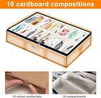homyfort Shoe Storage Organizer Under Bed, 2 Pack Fits 32 Pairs, Extra Large Shoe Container, Breathable Fabric Underbed Storage for Sneakers, Slippers, Closet, Grey - Image 6