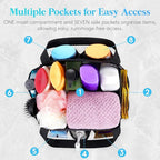 Lifewit Mesh Shower Caddy Portable for College Dorm Room Essentials with 7 Pockets, Freestanding Hanging Organizer Basket, Quick Dry Tote Bag for Camping, Bathroom, Beach, Travel, 1 Pack, Black - Image 3