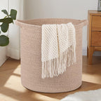 OIAHOMY 80L Laundry Basket Laundry Hamper Nursery Hamper Brown by MasterofSpaceOptimization