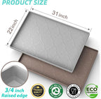 SIKADEER Waterproof Under Sink Mat 31" x 22" Kitchen Cabinet Liner Silicone - Image 3