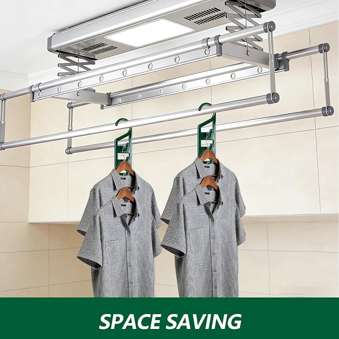 15 Pack Space Saving Hanger Holders, Sturdy Plastic Clothes Hangers, Multiple Shirt Hanger, Vertical Closet Hangers with 5 Holes for College Dorm Room, Closet Organizers and Storage - Image 4