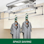 15 Pack Space Saving Hanger Holders, Sturdy Plastic Clothes Hangers, Multiple Shirt Hanger, Vertical Closet Hangers with 5 Holes for College Dorm Room, Closet Organizers and Storage - Image 4