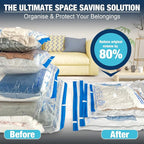 Vacuum Storage Bags Jumbo and XXL, Extra Large Vacuum Seal Bags for Bedding Blankets Comforters Clothing (3J+3XXL) - Image 5