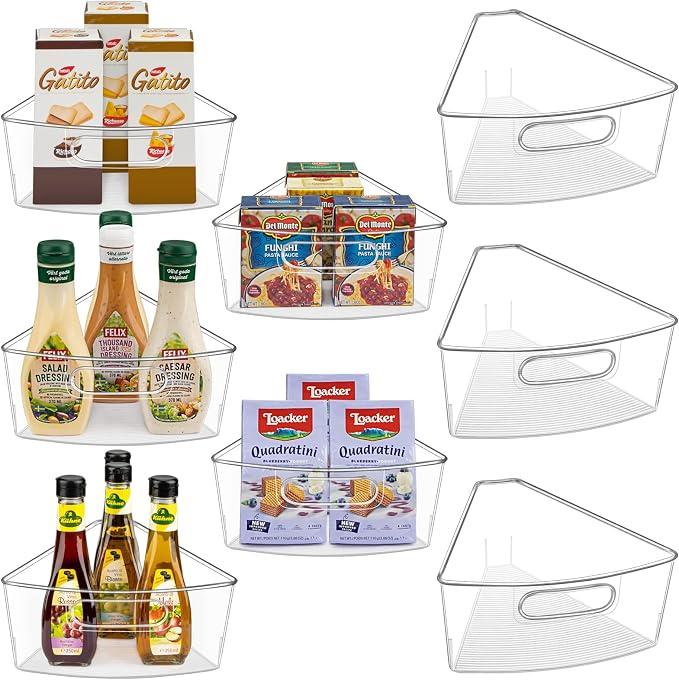 JEISSLIA Lazy Susan Cabinet Organizer Bins for 26"/ 28"/ 32" Diameter by JEISSLIA