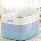Artfeel Blanket Basket,Rectangle Woven Baskets for Storage,100L Laundry Basket for Decorative Nursery Blanket,Toys,Dirty Clothes and Magazine in Shelves,Baby Room,and Living Room by Artfeel