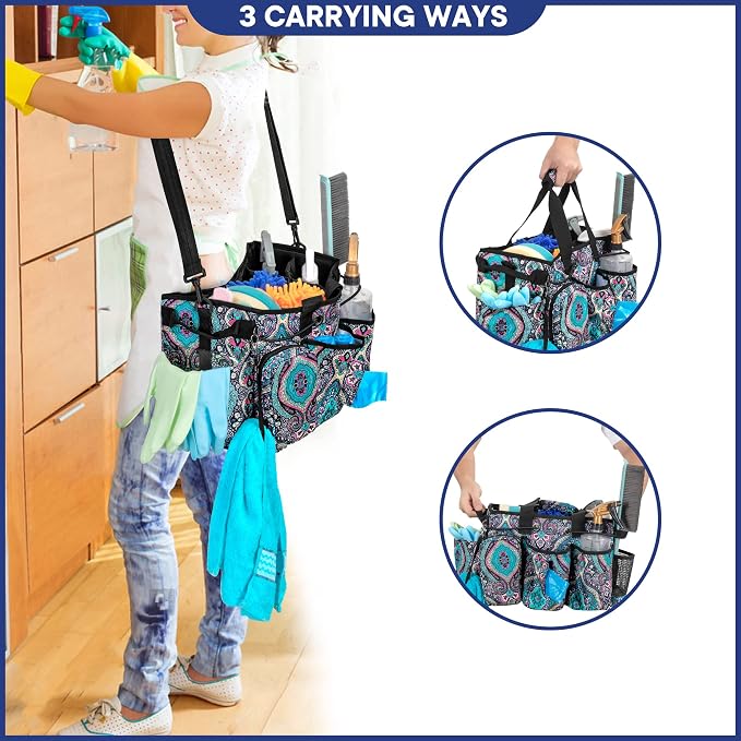 LoDrid Large Professional Cleaning Caddy with Detachable Divider, Totem - Image 3