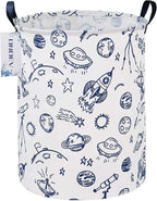 Round collapsible Large Space Rocket Laundry Hamper for Adults Kids by ONOEV