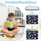 Collapsible Storage Basket Collapsible Fabric Laundry Basket with Handles - Image 4