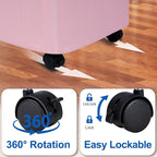 Slim Laundry Hamper with Wheels,20 Gal (75L) Rolling Laundry Basket with lid and wheels Clothes Hamper Foldable Tall Dirty Clothes Basket Sturdy Collapsible Clothes Hamper for Dorm,Laundry Room - Image 4
