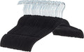 Amazon Basics Space-Saving Slim Velvet Non-Slip Clothes Hangers for Closet Organization, Sturdy with Shoulder Notches, Black, 50-Pack by AmazonBasics