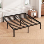 Hafenpo 18 Inch Full Bed Frame, Under Bed Storage, Black - Image 6