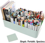 Portable Caddy American Made, DIY Dividers, 8 Compartments, Supply Organizer, Portable Tote Basket with Handle Storage Organizer Bathroom, Office, Crafts, or School Supplies - Image 4