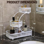 3 Tier Bathroom Counter Organizer-Metal Makeup Organizer for Vanity - Image 2