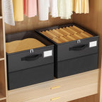 Large Reinforced 2 Pack Shoe Organizer for Closet with Adjustable Dividers | Customizable Compartments for Sneakers, Boots, Heels, Sandals, Clothes, Towels and Toys, Versatile Cube Storage Organizer - Image 9