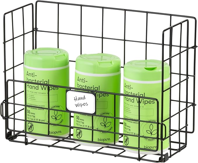 IRIS USA Over The Door Organizer, 3 Pack, Hanging or Wall Mount Wire Basket - Image 5