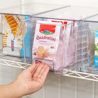 Vtopmart 4 Pack Stackable Clear Pantry Storage Drawers, Large - Image 8