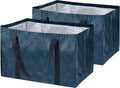 CleverMade XXL Storage Basket Tote, 76L Storage Bag, 2 Pack, Ocean by CleverMade